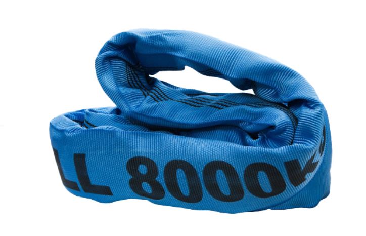 Rundschlinge 8000kg in blau mit Zertifikat