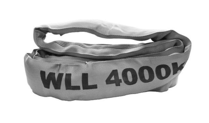 Rundschlinge 4000kg in grau mit Zertifikat