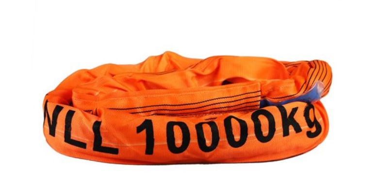 Rundschlinge 10000kg in orange mit Zertifikat