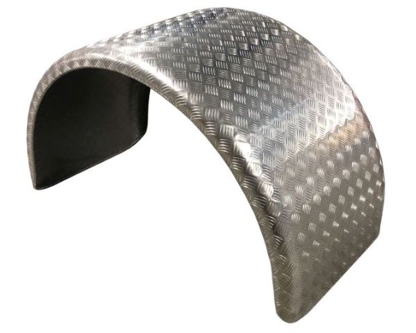 Kotflügel AluRiffel 2,5/4,0 Einachs mit gebörtelten Rand Breite 650mm H6522 ALQ